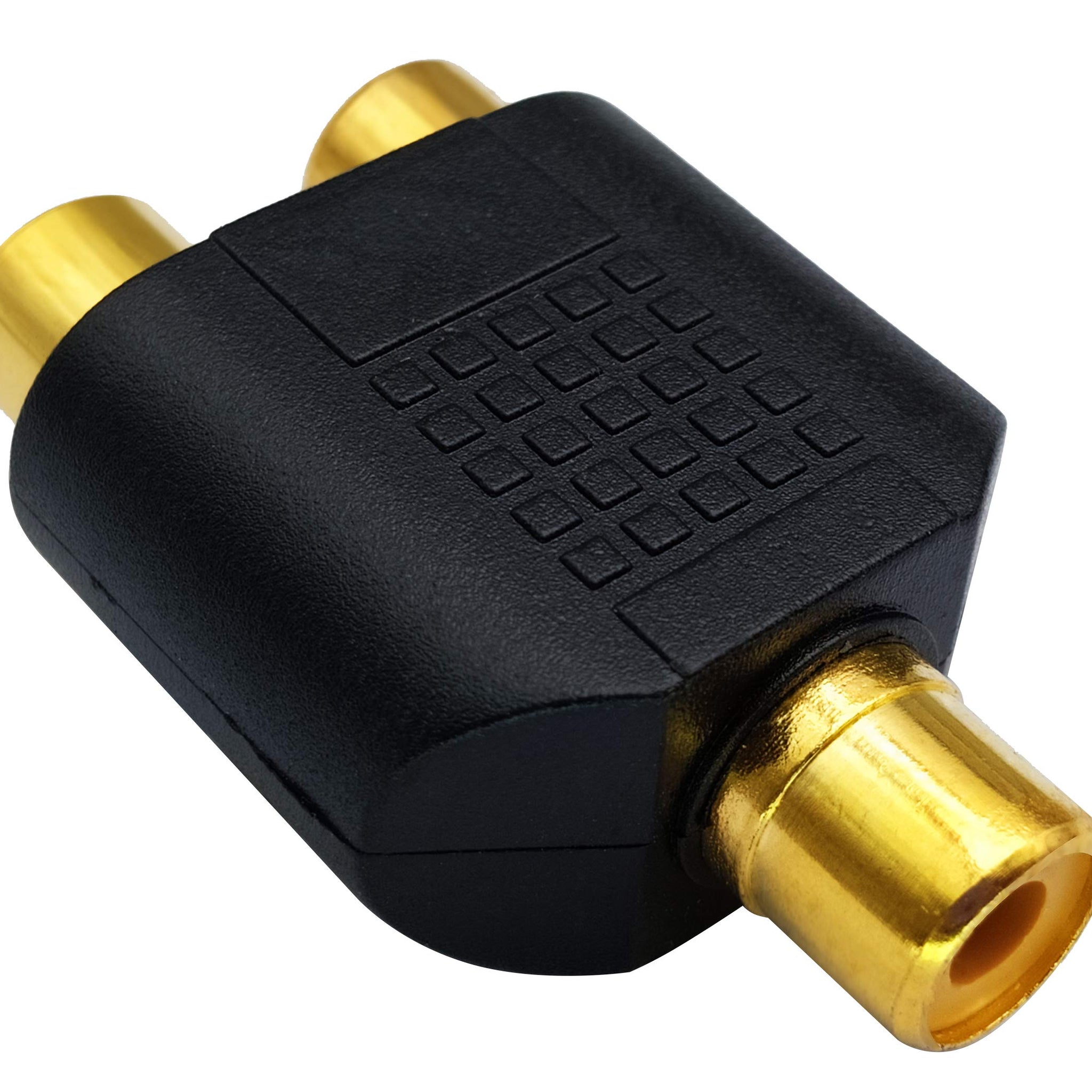 RCA Female to RCA Female Audio Splitter Adapter Connector Coupler